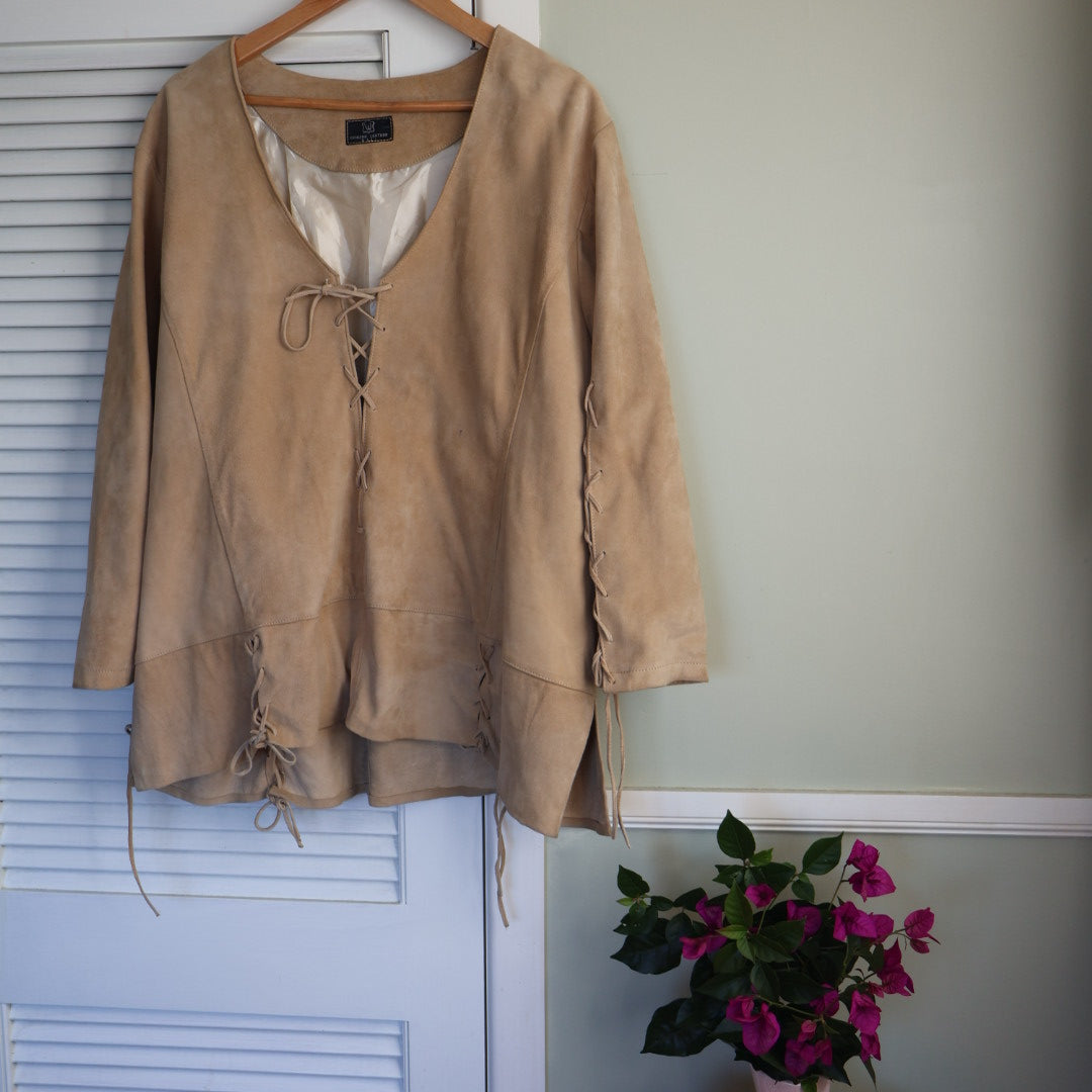 Leather/ Suede shirt