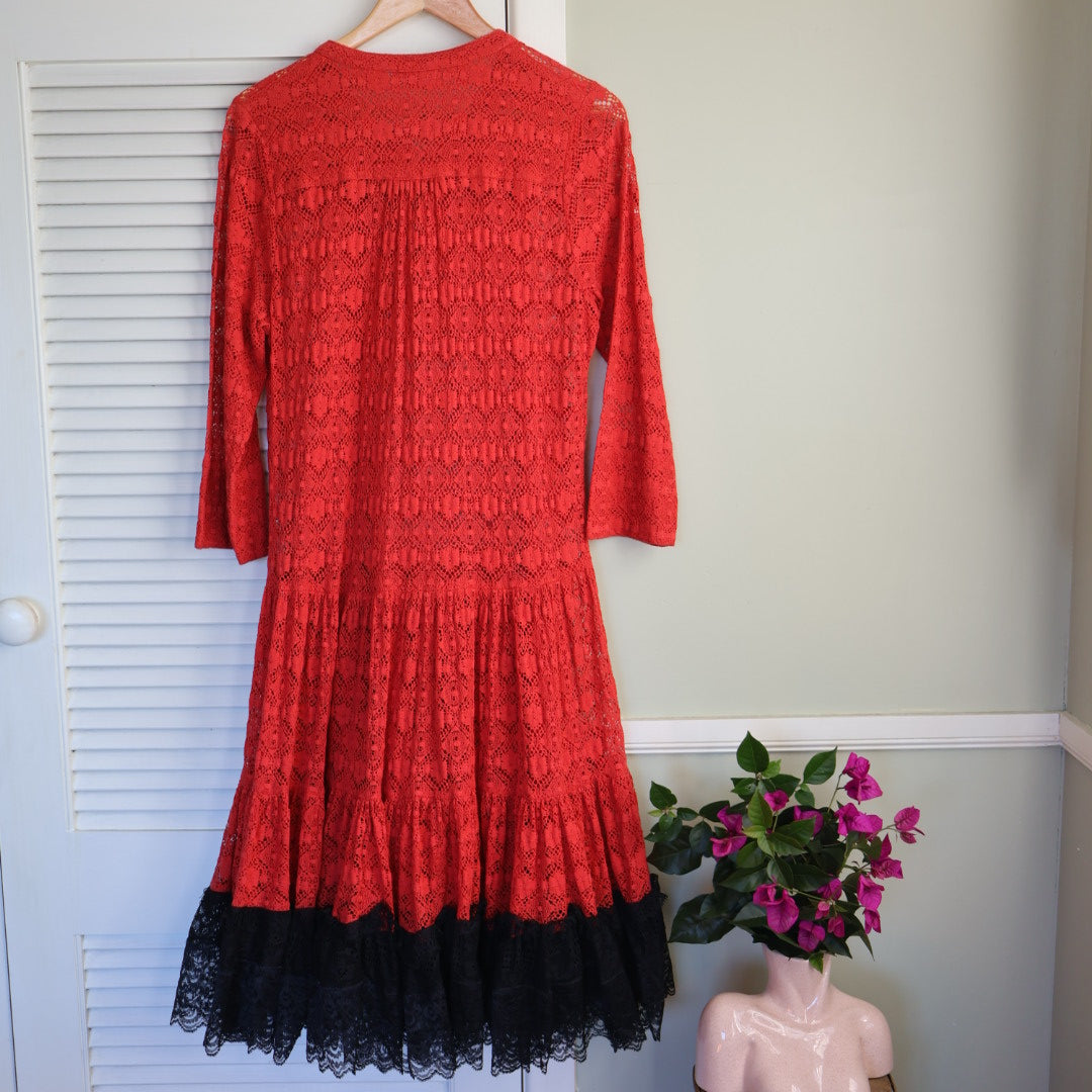 stunning sheer lace dress