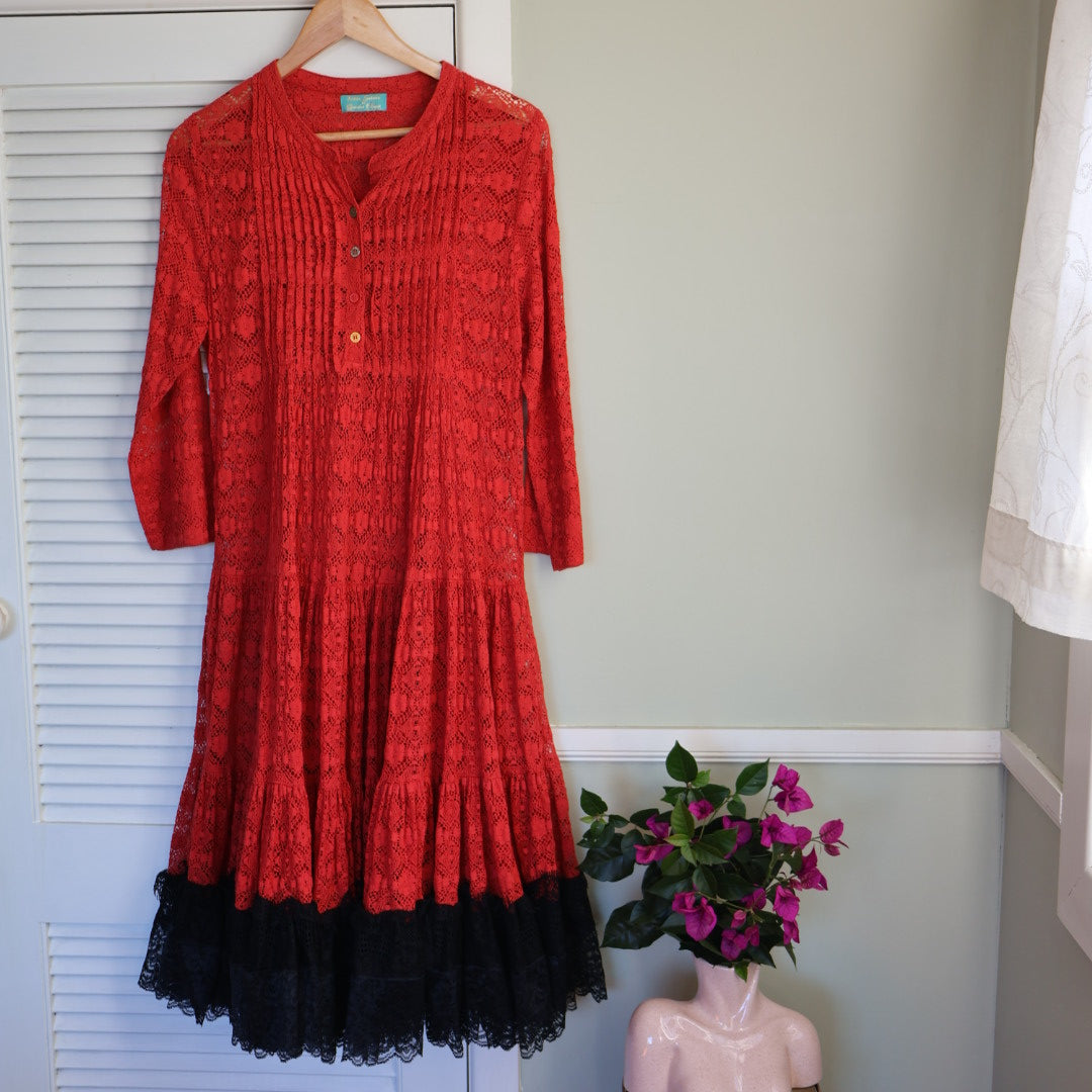 stunning sheer lace dress