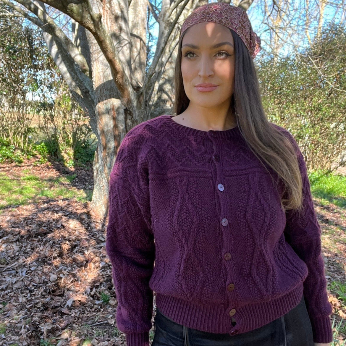 Hand knitted cardigan