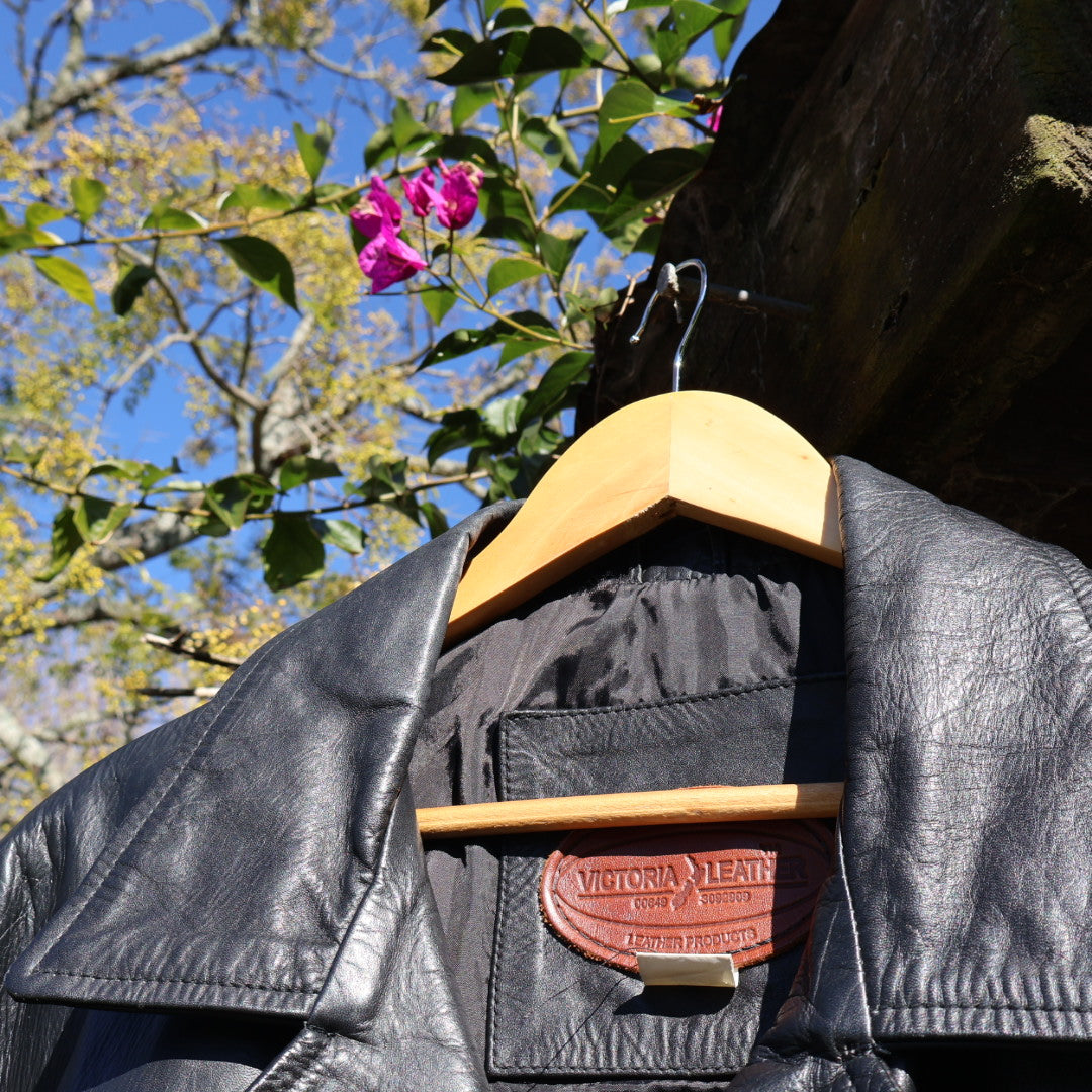 Leather coat