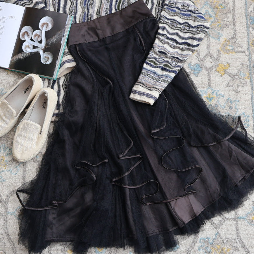 Juo midi skirt