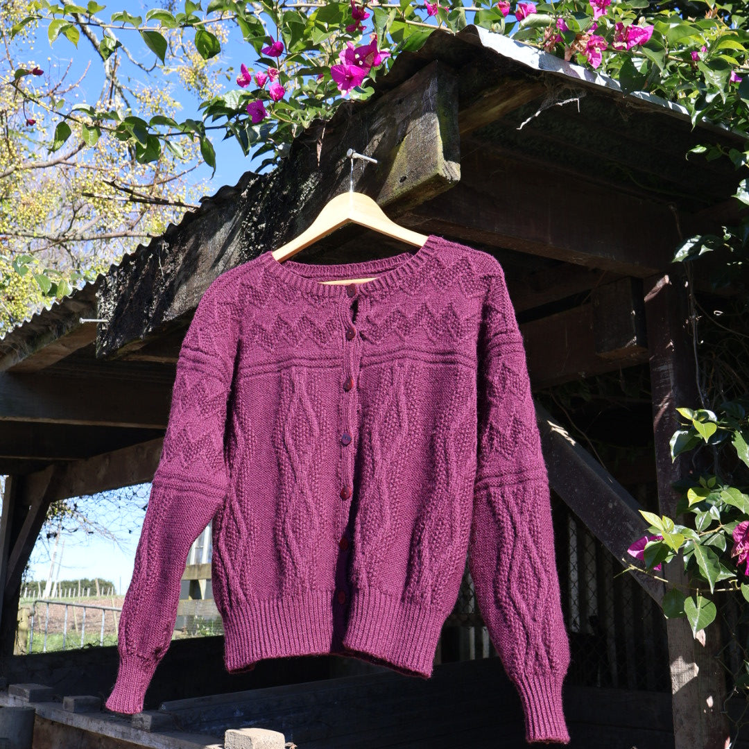 Hand knitted cardigan