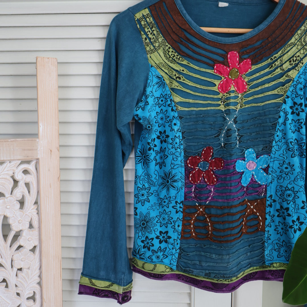 Bohemian long sleeve top