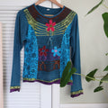 Bohemian long sleeve top