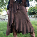 Epic leather wrap skirt