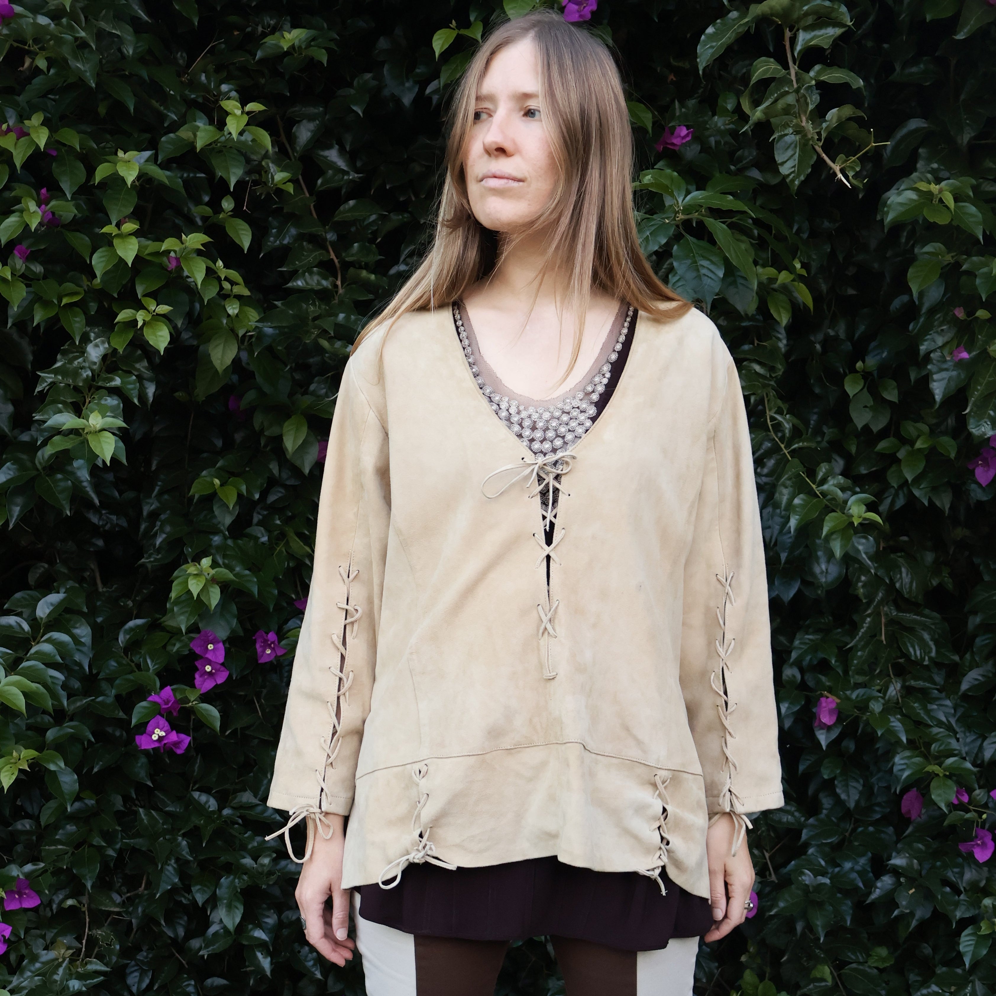 Leather/ Suede shirt