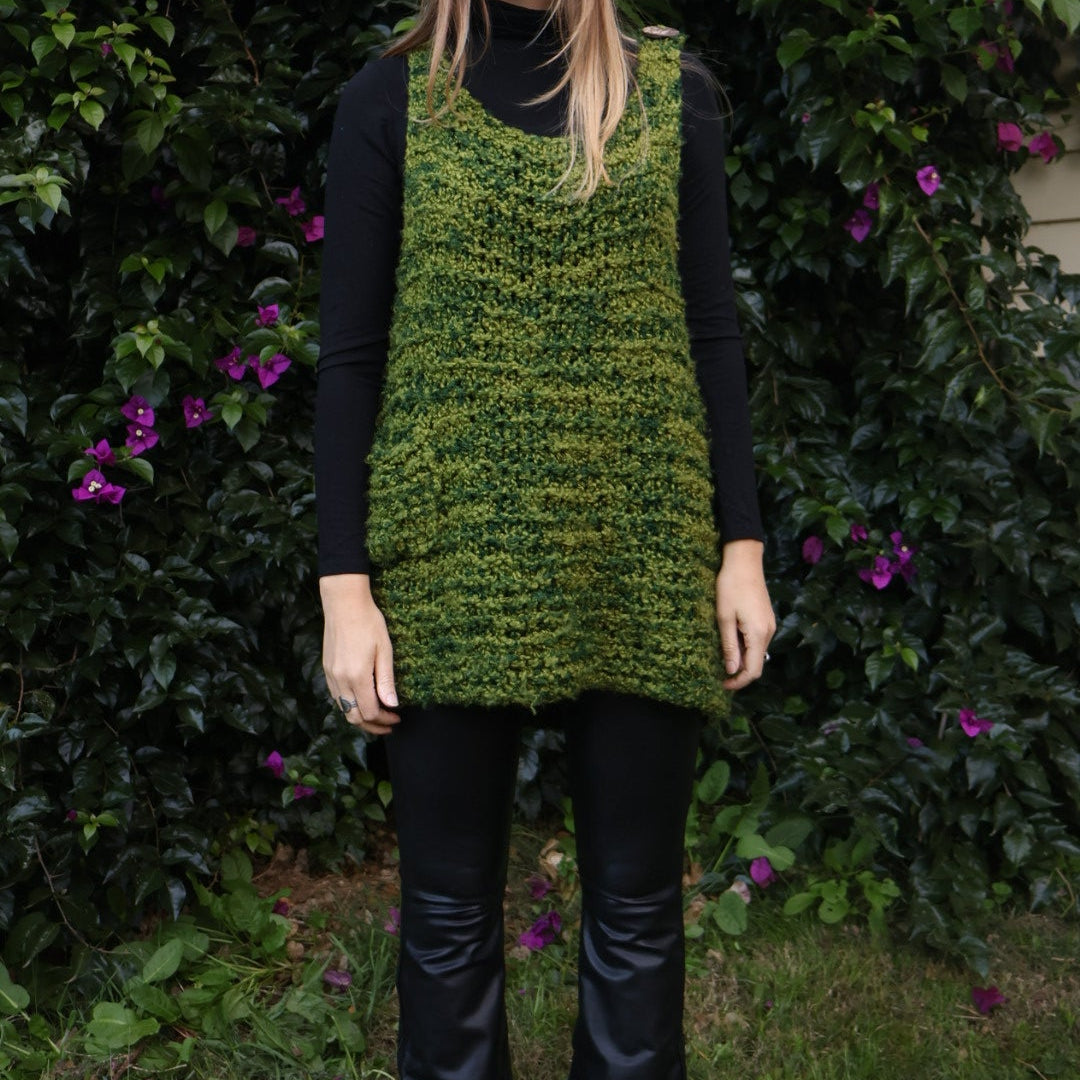 Hand-knitted vest