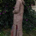 Long knitted cardigan