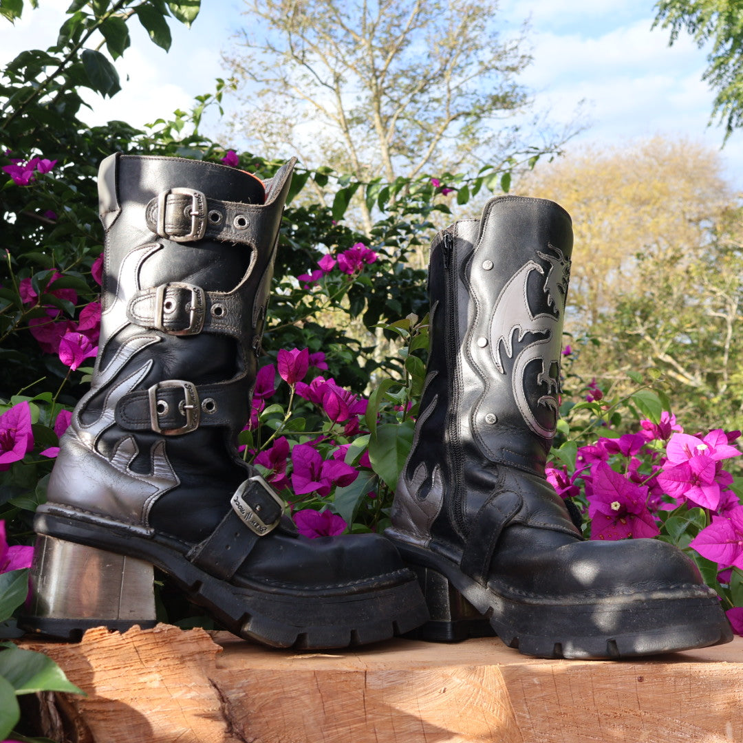 Vintage New Rock leather boots