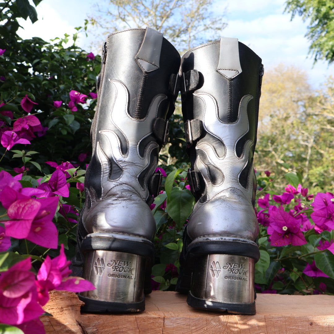 Vintage New Rock leather boots