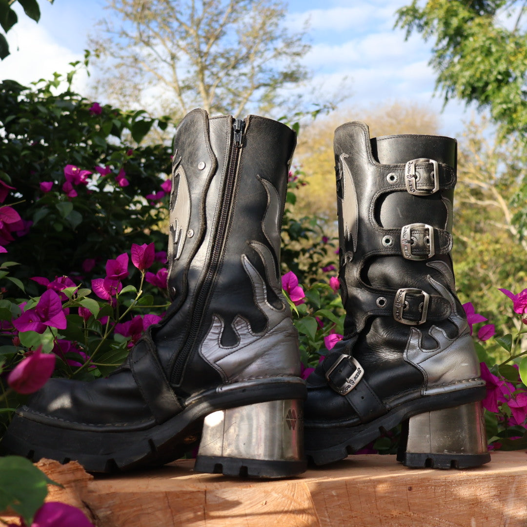Vintage New Rock leather boots