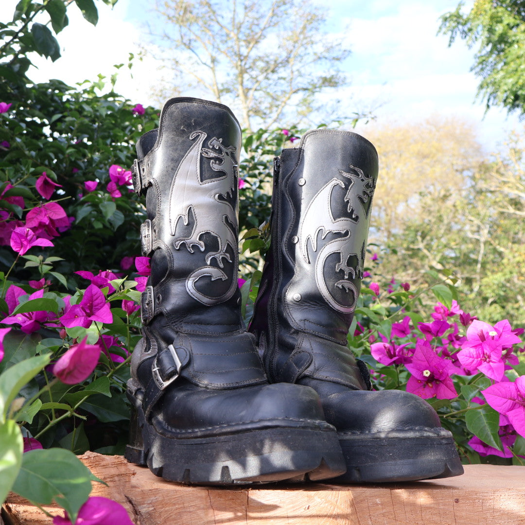 Vintage New Rock leather boots